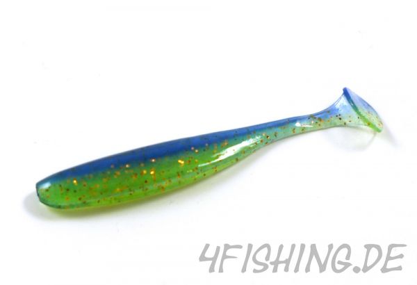 KEITECH Easy Shiner LIME / BLUE in 3" - aromatisierter Topgummi aus Japan