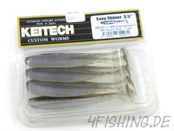 KEITECH Easy Shiner ELECTRIC SHAD in 3,5" - Topgummi aus Japan