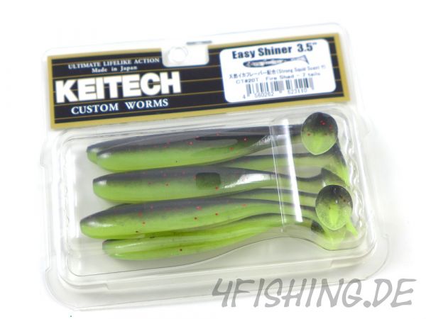 KEITECH Easy Shiner FIRE SHAD in 3,5" - Topgummi aus Japan