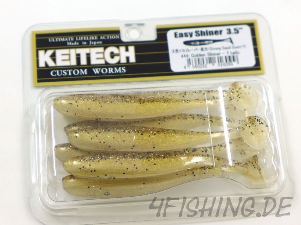 KEITECH Easy Shiner GOLDEN SHINER in 3,5" - Topgummi aus Japan