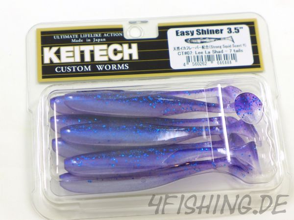 KEITECH Easy Shiner LEE LA SHAD in 3,5" - Topgummi aus Japan