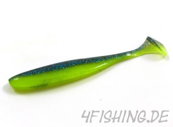 KEITECH Easy Shiner CHARTREUSE THUNDER in 4" - aromatisierter Topgummi aus Japan