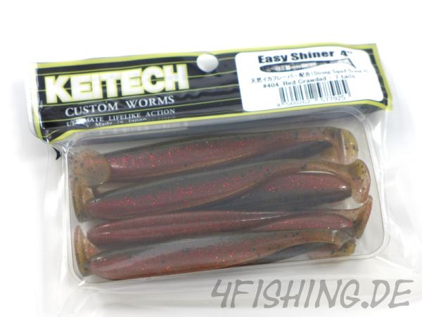 KEITECH Easy Shiner RED CRAWDAD in 4" - aromatisierter Topgummi aus Japan