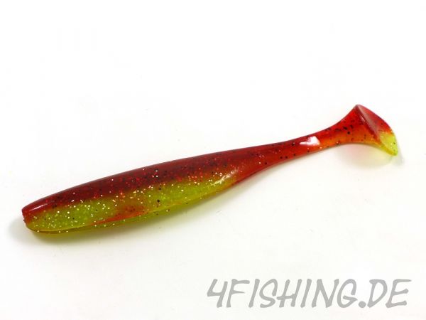 KEITECH Easy Shiner CHARTREUSE SILVER RED in 5" - aromatisierter Topgummi aus Japan