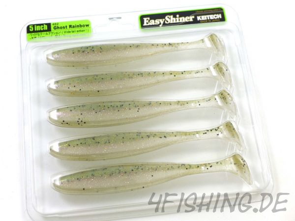 KEITECH Easy Shiner GHOST RAINBOW in 5" - aromatisierter Topgummi aus Japan