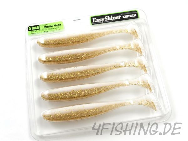 KEITECH Easy Shiner WHITE GOLD in 5" - aromatisierter Topgummi aus Japan