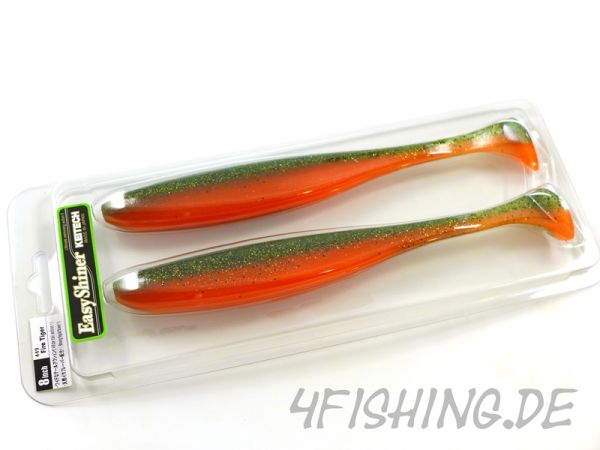 KEITECH Easy Shiner FIRE TIGER in 8" - der große Topgummi aus Japan