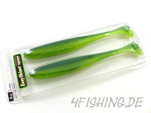 KEITECH Easy Shiner LIME / CHARTREUSE in 8" - der große Topgummi aus Japan