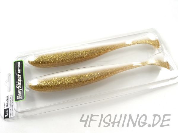 KEITECH Easy Shiner WHITE GOLD in 8" - der große Topgummi aus Japan