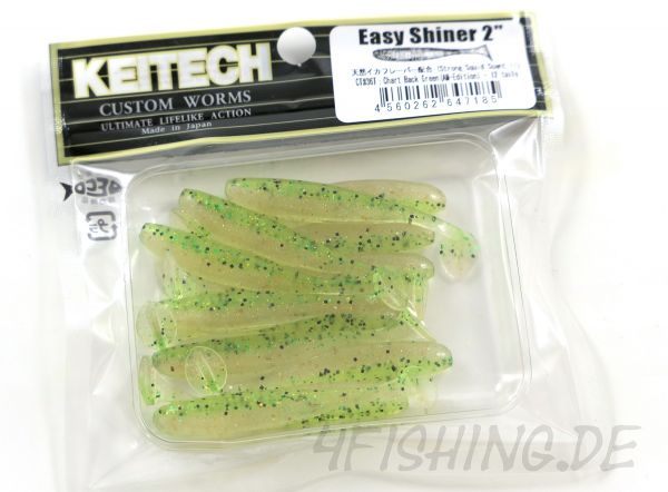 KEITECH Easy Shiner CHART BACK GREEN (AM-EDITION) in 2" - aromatisierter Topgummi aus Japan