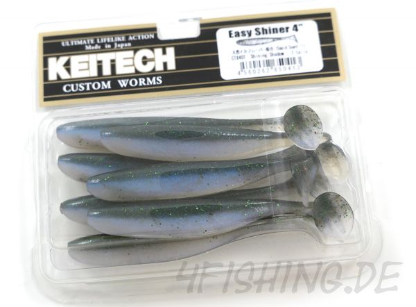 KEITECH Easy Shiner SHINING SHADOW in 4" - aromatisierter Topgummi aus Japan