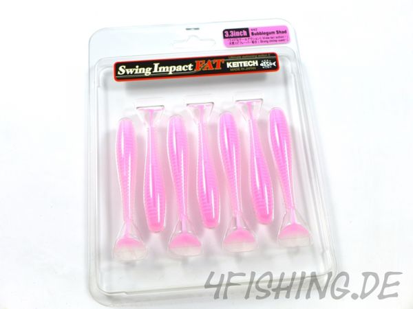 KEITECH FAT Swing Impact in 3.3" - Farbe BUBBLEGUM SHAD