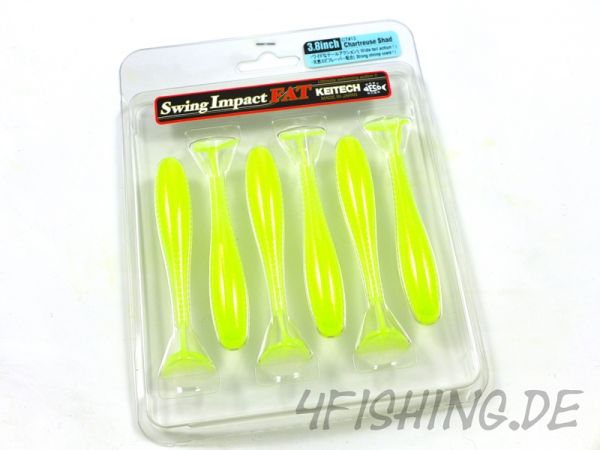 KEITECH FAT Swing Impact in 3.8" - Farbe CHARTREUSE SHAD