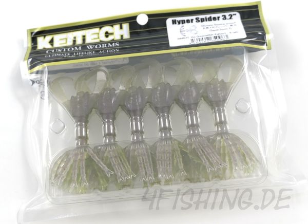 Keitech 3,2" HYPER SPIDER in VIO GREENIE (BA-Edition)