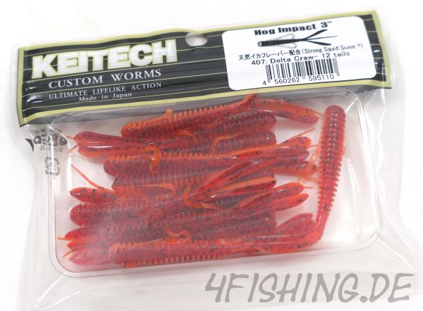 Der HOG IMPACT von KEITECH in 3" Farbe DELTA CRAW