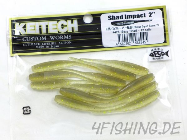 KEITECH Shad Impact SEXY SHAD in 2"