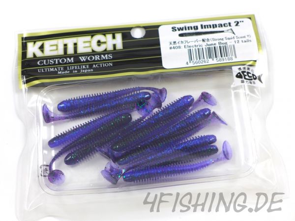 KEITECH Swing Impact in 2 Inch ELECTRIC JUNE BUG
