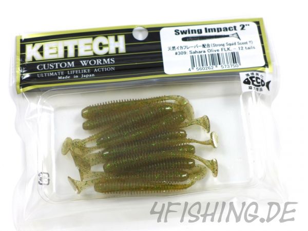 KEITECH Swing Impact in 2 Inch SAHARA OLIVE FLK.