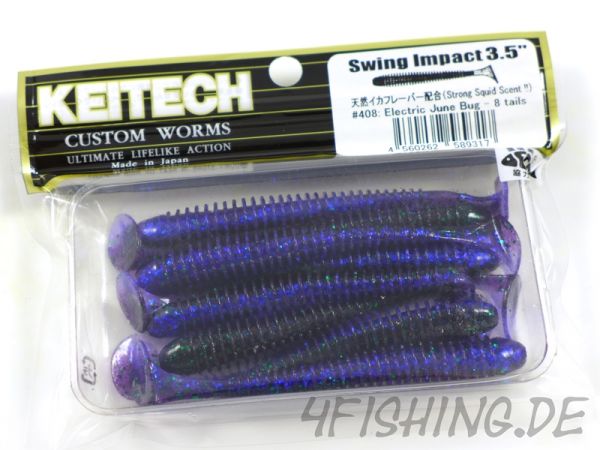 KEITECH Swing Impact in 3,5 Inch ELECTRIC JUNE BUG