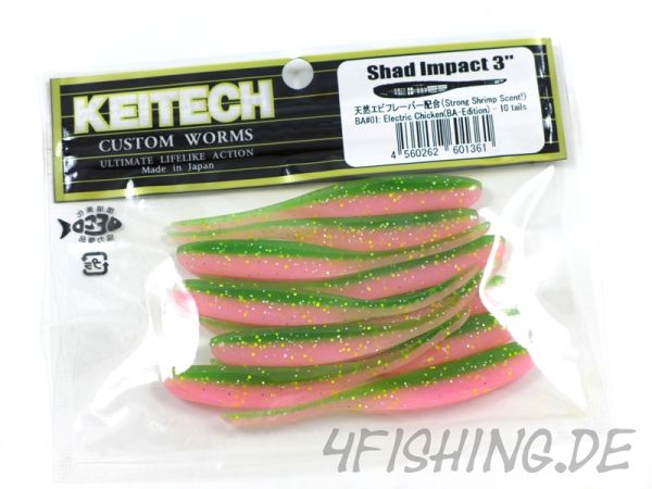 KEITECH Shad Impact ELECTRIC CHICKEN (BA-EDITION) in 3"
