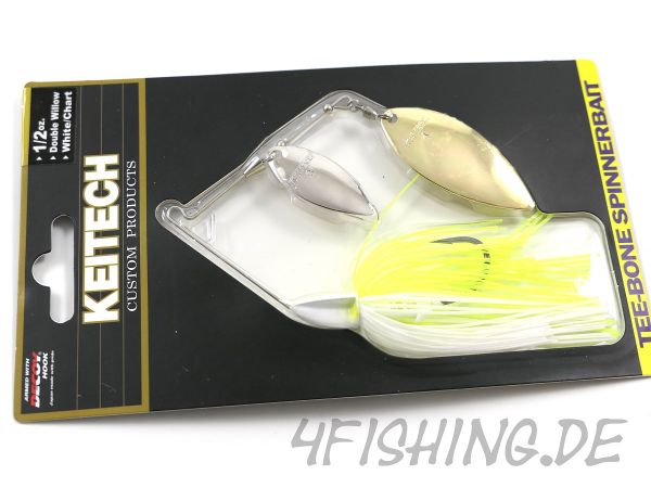 KEITECH TEE-BONE SPINNERBAITS DOUBLE WILLOW