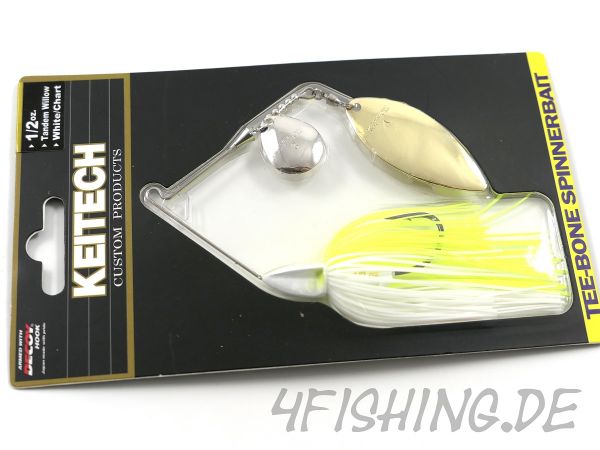 KEITECH TEE-BONE SPINNERBAITS TANDEM WILLOW
