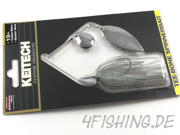 KEITECH TEE-BONE SPINNERBAITS TANDEM WILLOW
