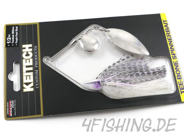 KEITECH TEE-BONE SPINNERBAITS TANDEM WILLOW