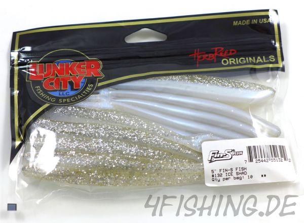 Lunker City Fin-S Fish in 5" ICE SHAD