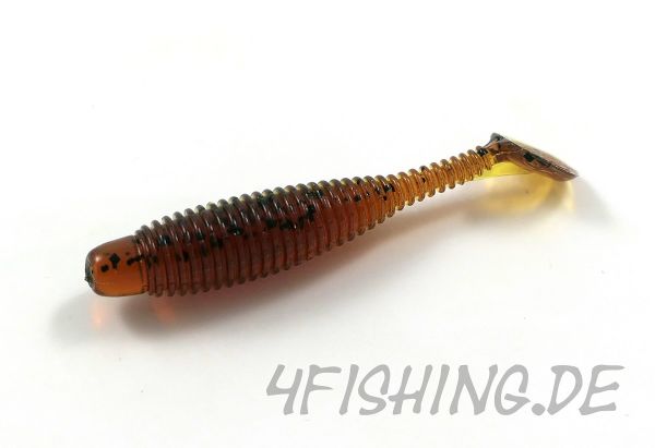 Lunker City: Der kleine Grubster in 2" Farbe MOTOROIL PEPPER - Barsch- & Forellenkiller!!!