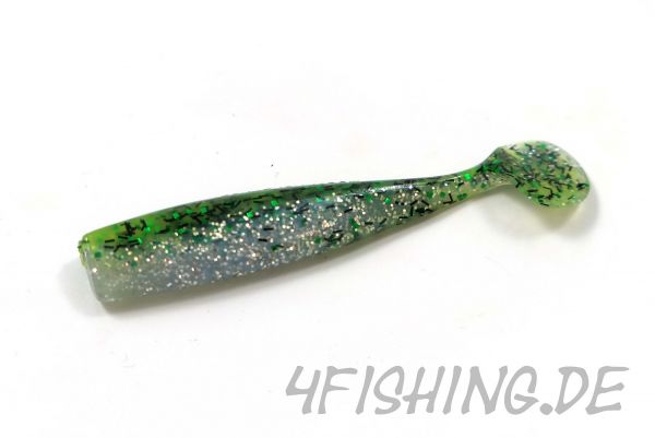 Lunker City Shaker in 3.25" (ca.8,5cm) GREEN SHAD FLASH