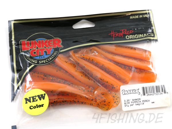 Lunker City Shaker in 3.25" (ca.8,5cm) PUMPKIN PERCH