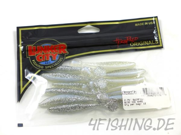 Der SWIMFISH in 2,75" von LUNKER CITY - ICE SHAD