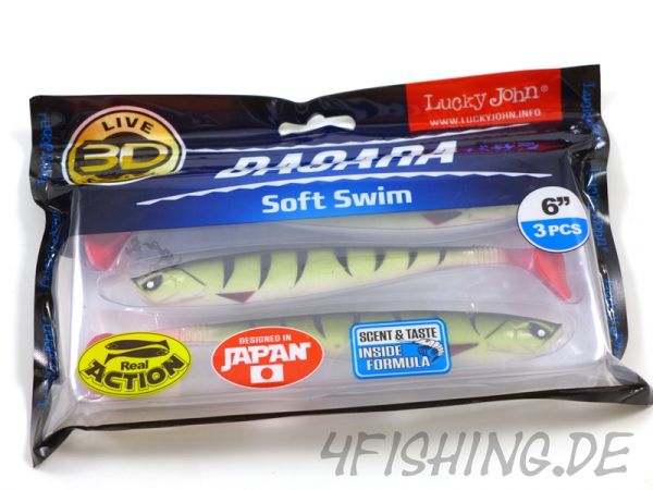 NEUHEIT: Der BASARA SOFT SWIM in 6" (ca. 15,5 cm) von Lucky John in versch. Farben