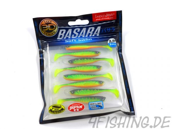 NEUHEIT: Der BASARA SOFT SWIM in 2,5" (ca. 7 cm) von Lucky John in versch. Farben