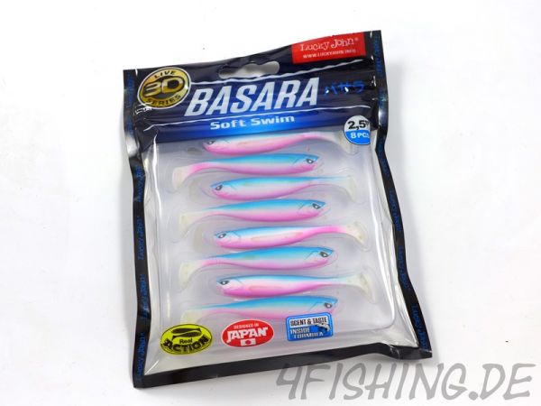 NEUHEIT: Der BASARA SOFT SWIM in 2,5" (ca. 7 cm) von Lucky John in versch. Farben