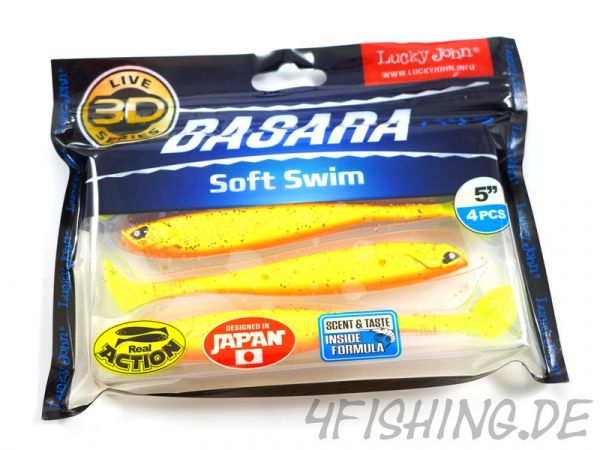 NEUHEIT: Der BASARA SOFT SWIM in 5" (ca. 13,5 cm) von Lucky John in versch. Farben