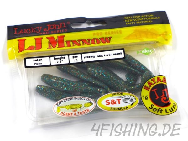 Der LJ-MINNOW in 2,2" (5,6 cm) von Lucky John in PIONE - Barschkiller!!!