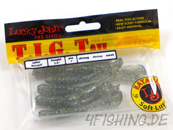 Lucky John Pro Series T.I.G. Tail 2,8" - der Hybride aus Twister und Shad!!!