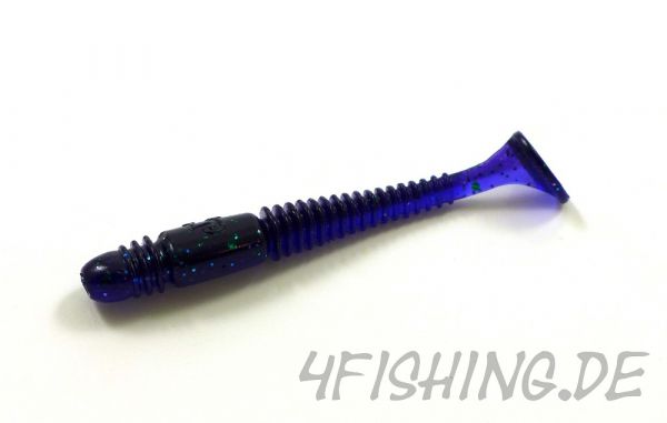 Lucky John Pro Series TIOGA in 2,4" (6,1 cm) in ELECTRIC BLUE CHARTREUSE - der Barsch- & Forellenkiller!!!