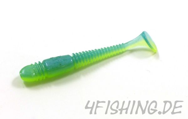 Lucky John Pro Series TIOGA in 2,4" (6,1 cm) in ICE CHARTREUSE - der Barsch- & Forellenkiller!!!