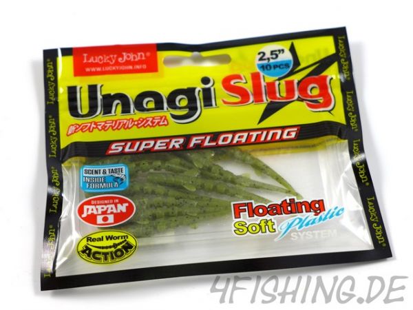 Lucky John Pro Series: Unagi Slug in 2,5" - SUPER FLOATING & SUPER BEWEGLICH!!!