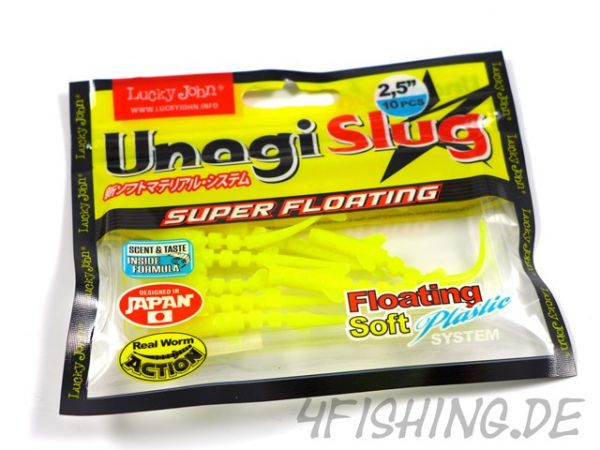 Lucky John Pro Series: Unagi Slug in 2,5" - SUPER FLOATING & SUPER BEWEGLICH!!!