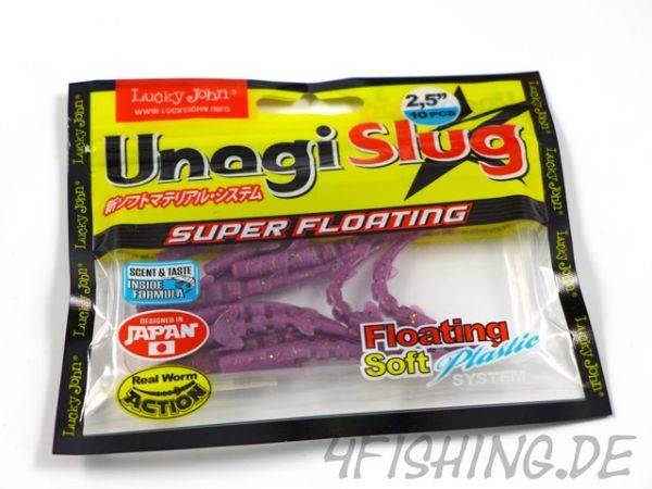 Lucky John Pro Series: Unagi Slug in 2,5" - SUPER FLOATING & SUPER BEWEGLICH!!!