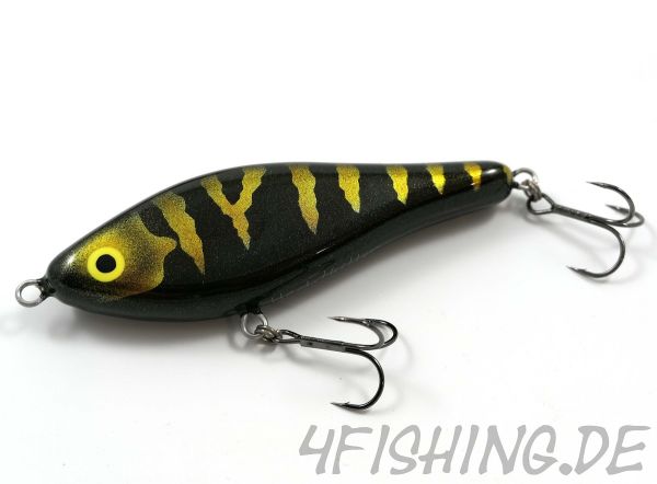 Der HECHTKILLER BLACK PERCH, der perfekte Jerkbait aus dem Hause MONARCH DOK (HANDMADE)
