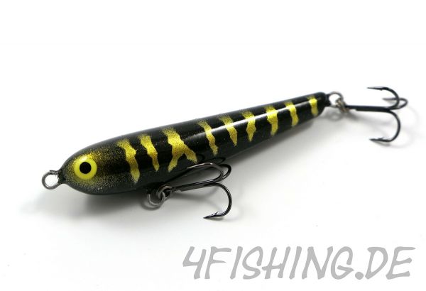 Monarch Dok Sparky Shad top Oberflächenköder BLACK PERCH