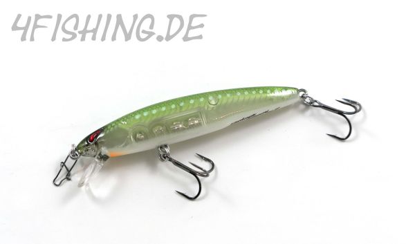 NORIES Laydown Minnow JUST WAKASAGI in BB CLEAR WATER GREEN - der Barschkiller!!!
