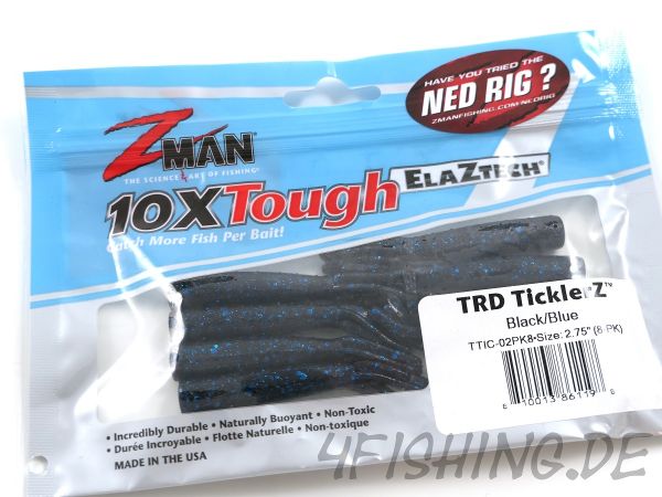 Z-MAN TRD TICKLERZ 2,75" in BLACK / BLUE