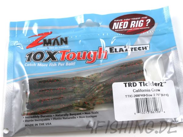 Z-MAN TRD TICKLERZ 2,75" in CALIFORNIA CRAW