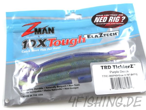 Z-MAN TRD TICKLERZ 2,75" in PURPLE DEATH